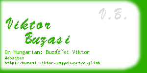 viktor buzasi business card